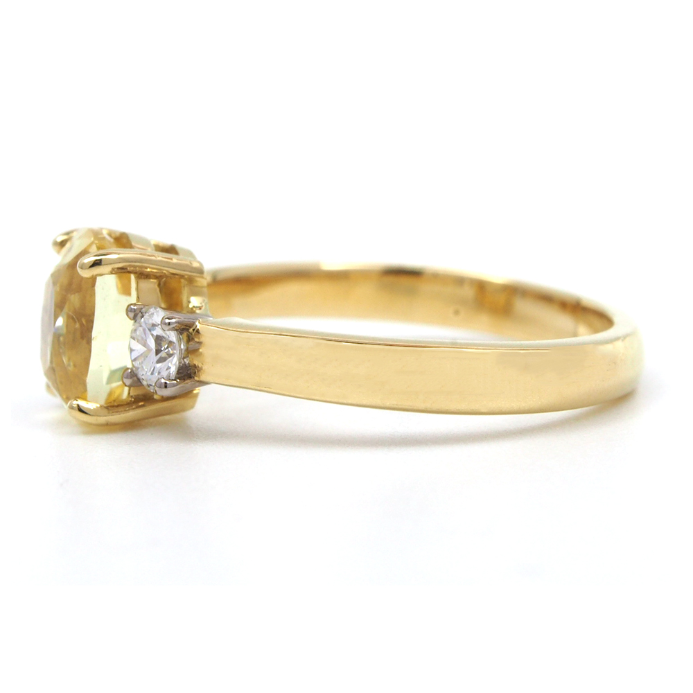 Sapphire and Diamond Ring - Certificated Natural 2.18ct