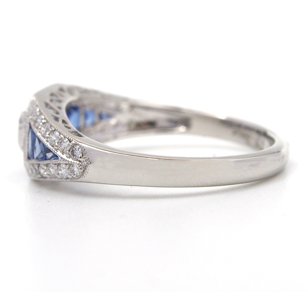 Sapphire and Diamond Ring - Platinum