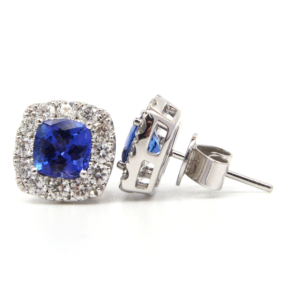 Tanzanite and Diamond Earrings