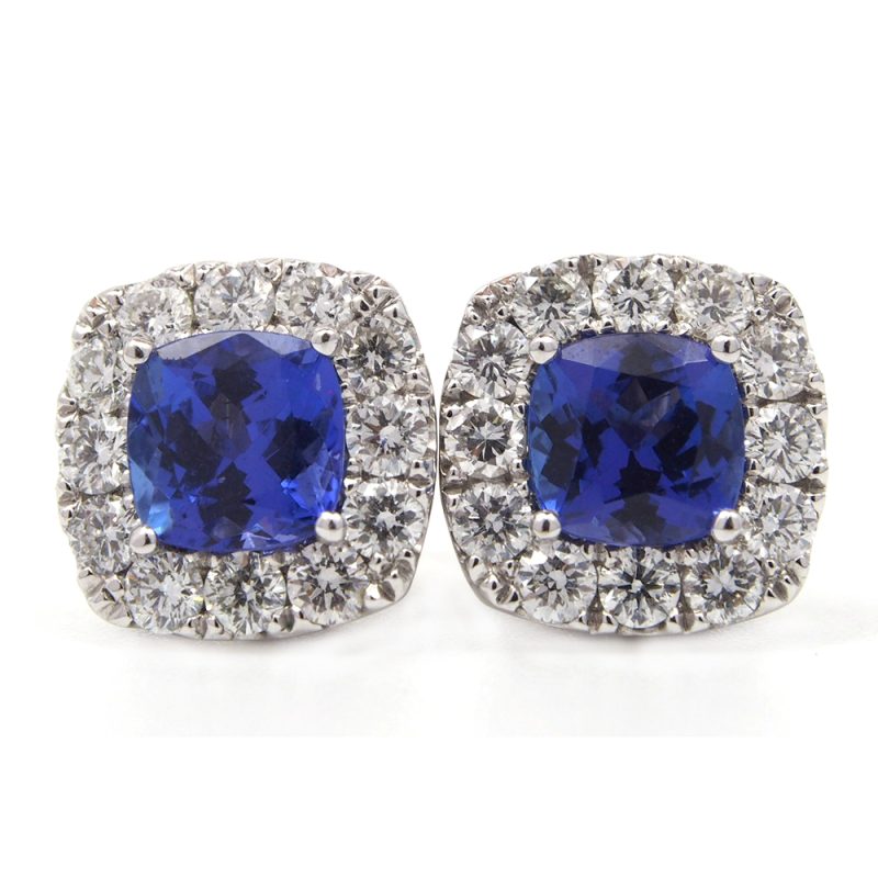 Tanzanite and Diamond Earrings