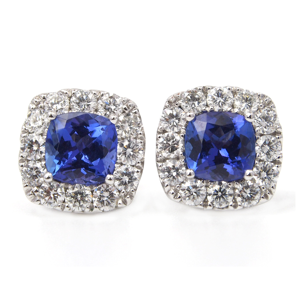Tanzanite and Diamond Earrings