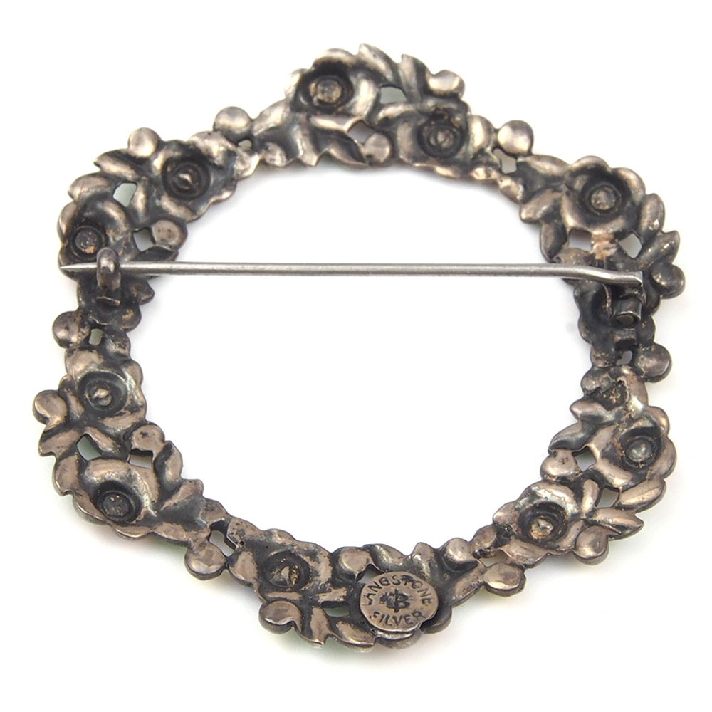 Silver and Enamel Brooch by Bernard Instone