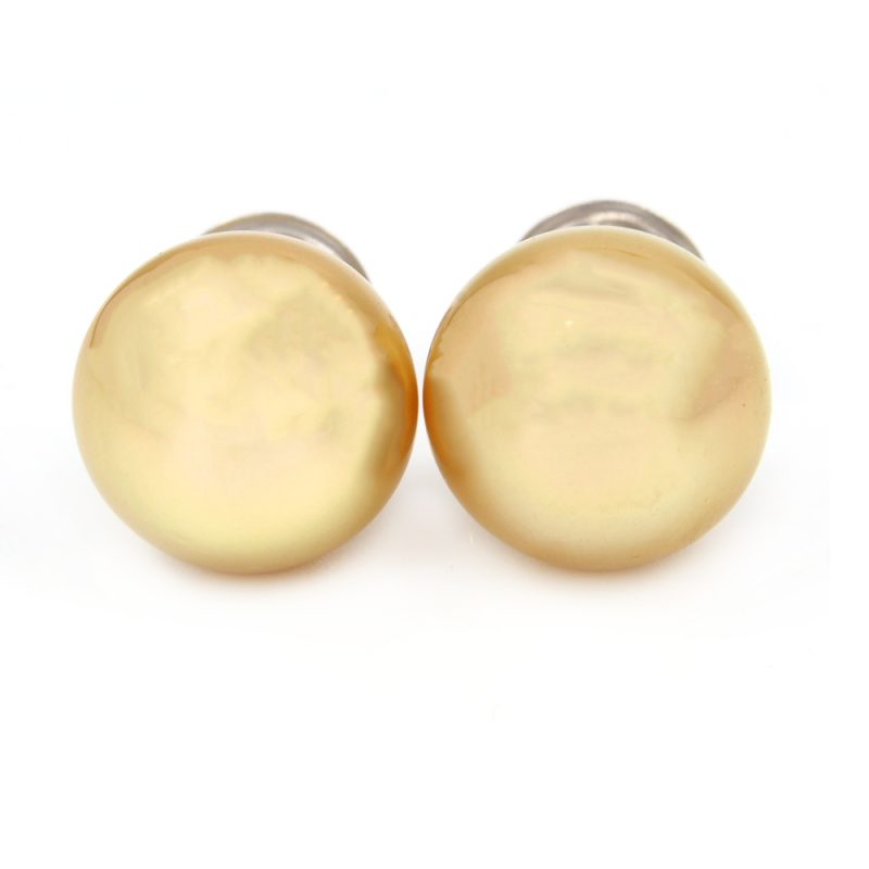 Pearl Golden South Sea Cultured Stud Earrings