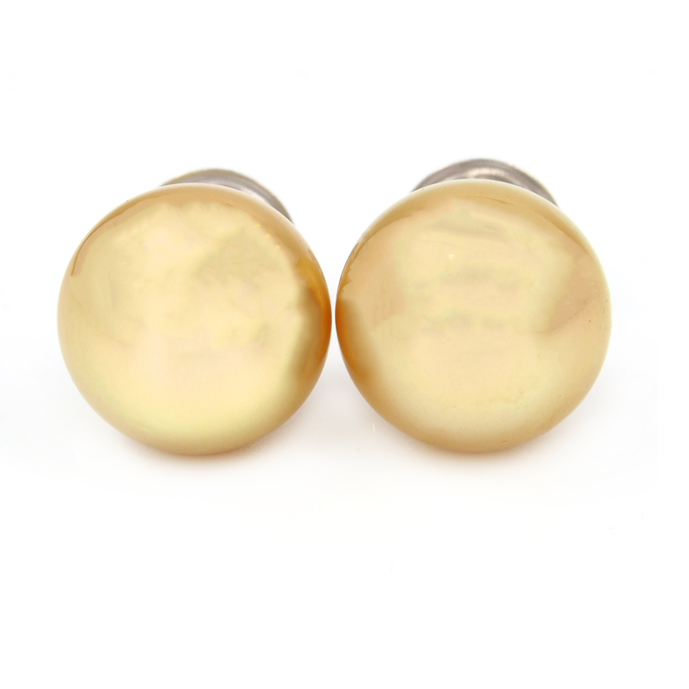 Pearl Golden South Sea Cultured Stud Earrings