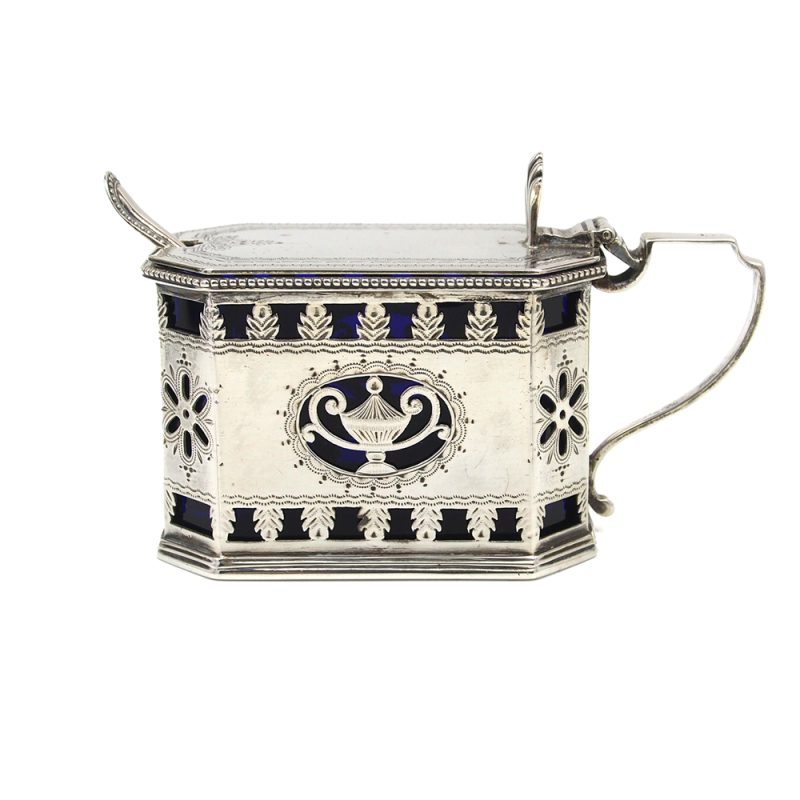 Antique Silver Mustard Pot - 1887