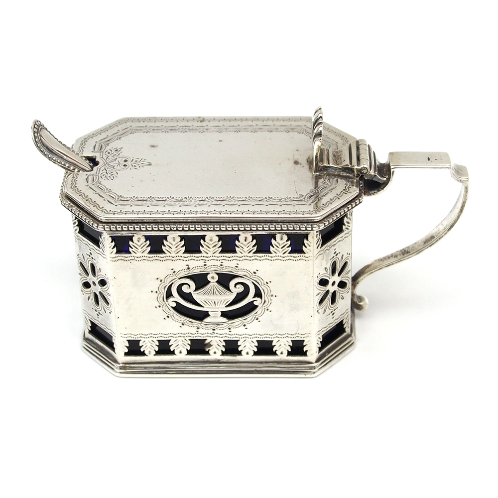 Antique Silver Mustard Pot - 1887