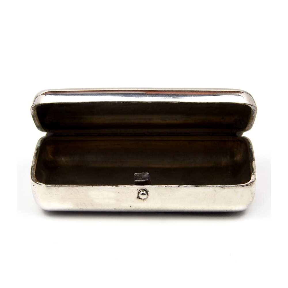 Antique Russian Silver Snuff Box - 1869