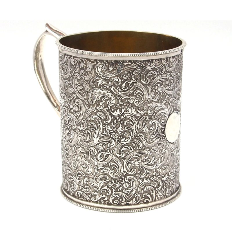Antique Silver Mug - 1877