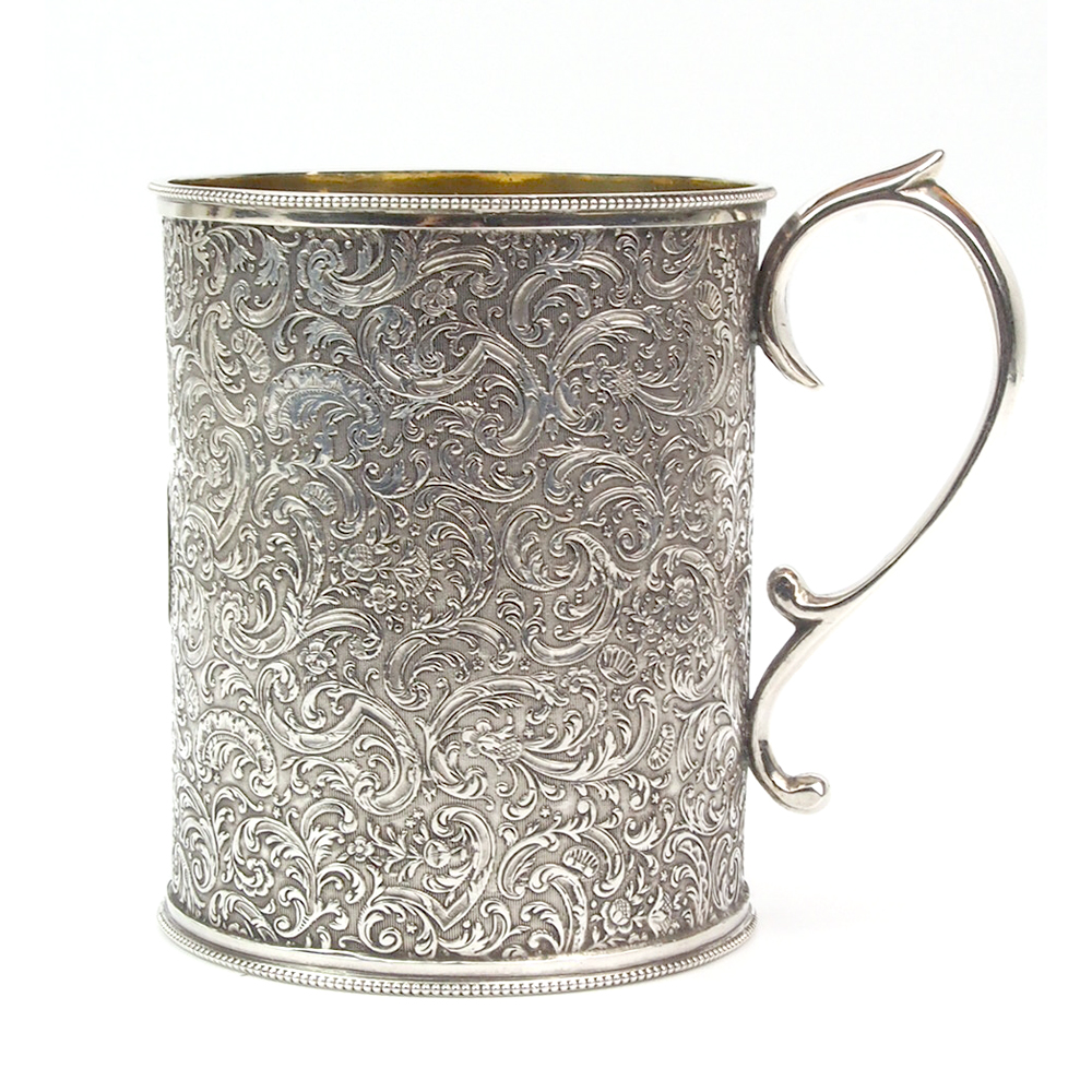 Antique Silver Mug - 1877