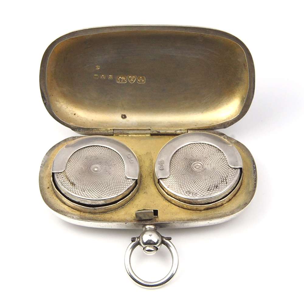 Antique Silver Double Sovereign Case - 1901