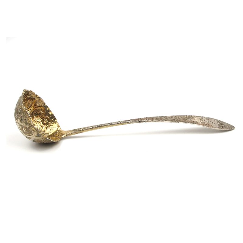 Scottish Provincial Silver Sauce Ladle - c1820