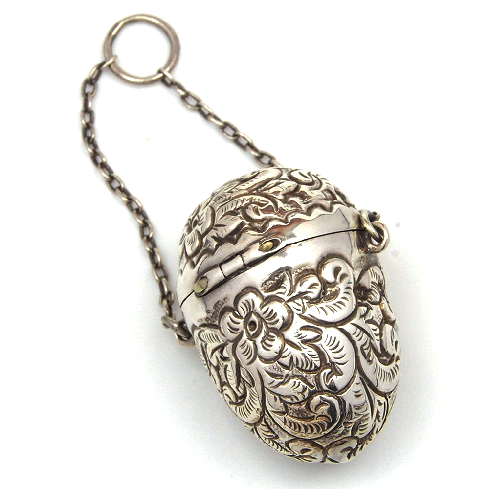 Victorian Silver Thimble Case - 1895