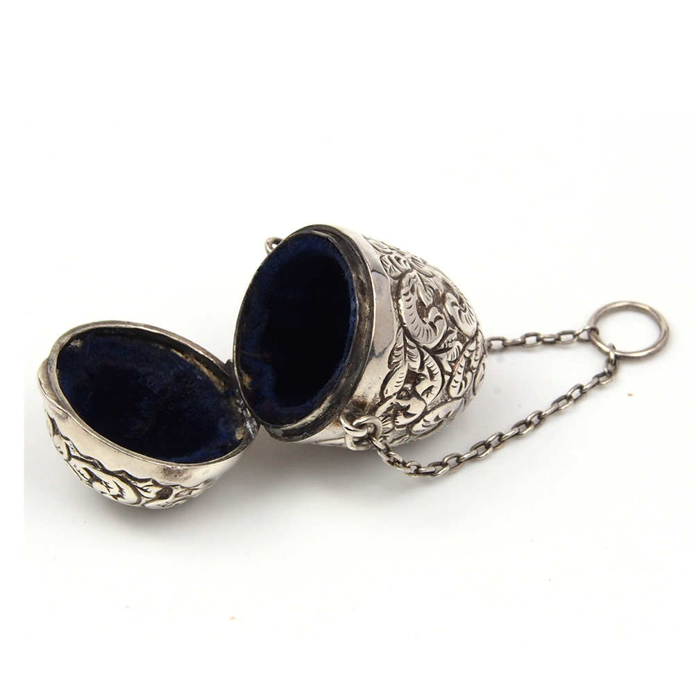 Victorian Silver Thimble Case - 1895