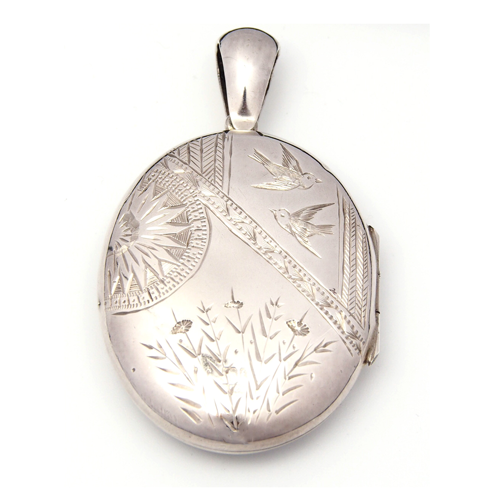 Victorian Silver Locket 1880