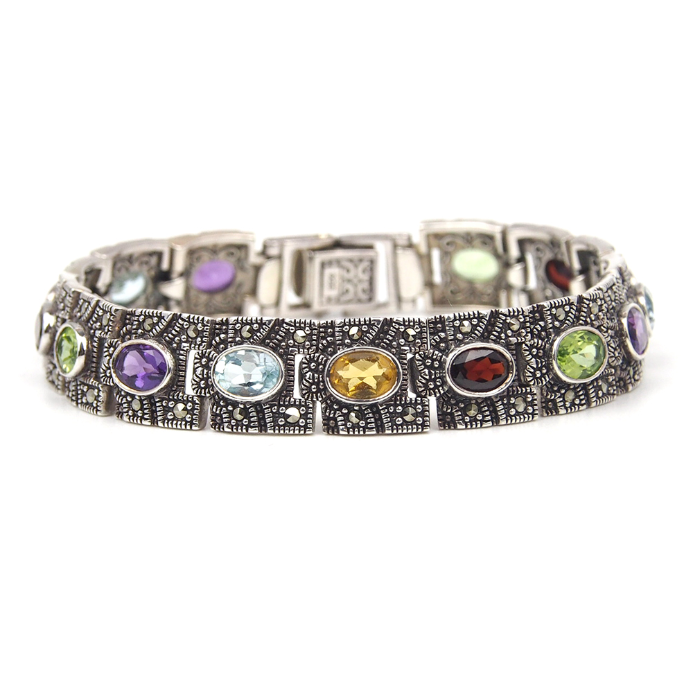 Marcasite Multi Stone Bracelet