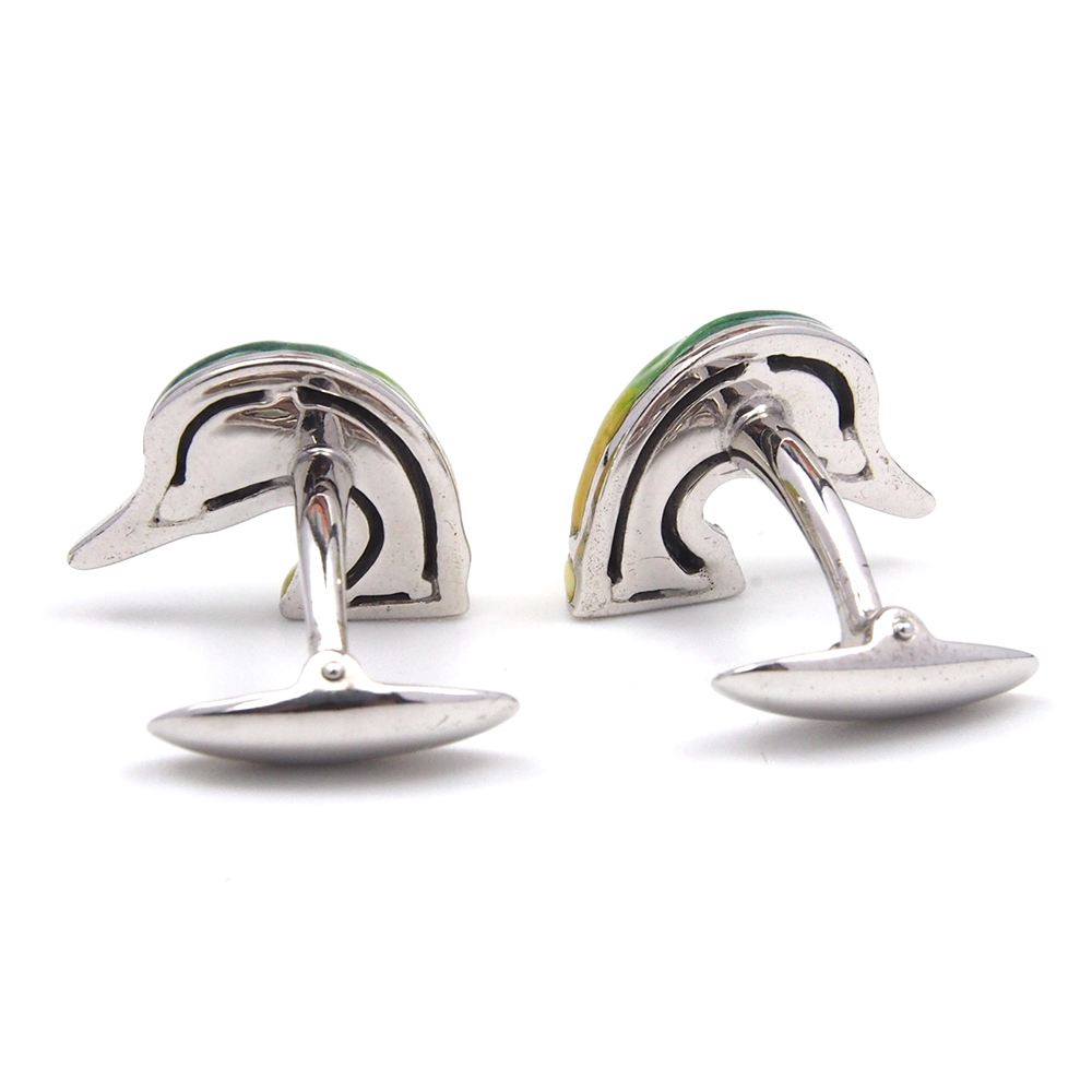 Cufflinks - Enamel Ducks