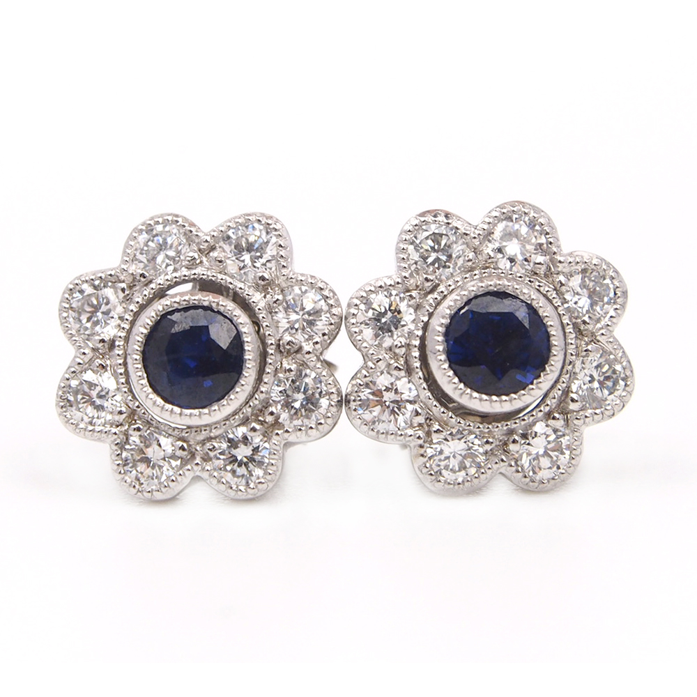 Sapphire, Ruby and Emerald Stud Earrings - Interchangeable