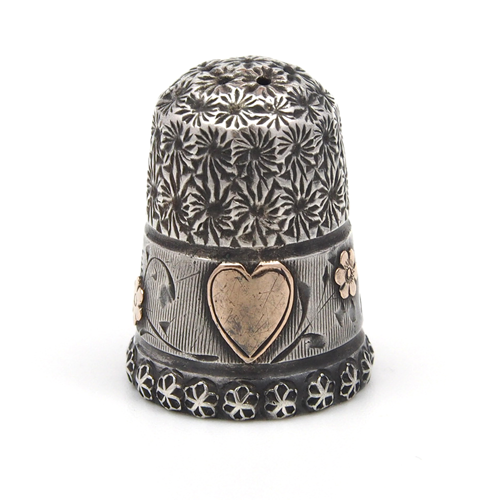 Victorian Silver Thimble With Fitted Case - 1895