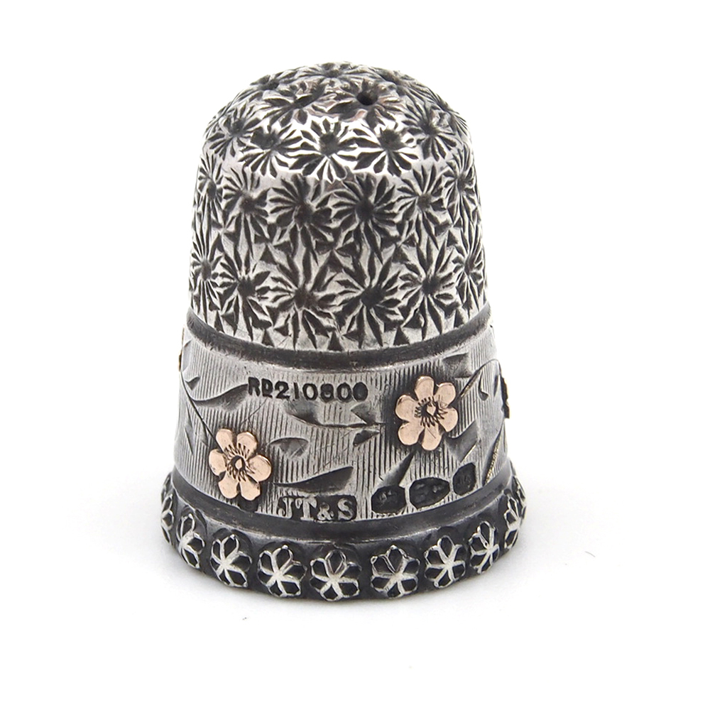 Victorian Silver Thimble With Fitted Case - 1895