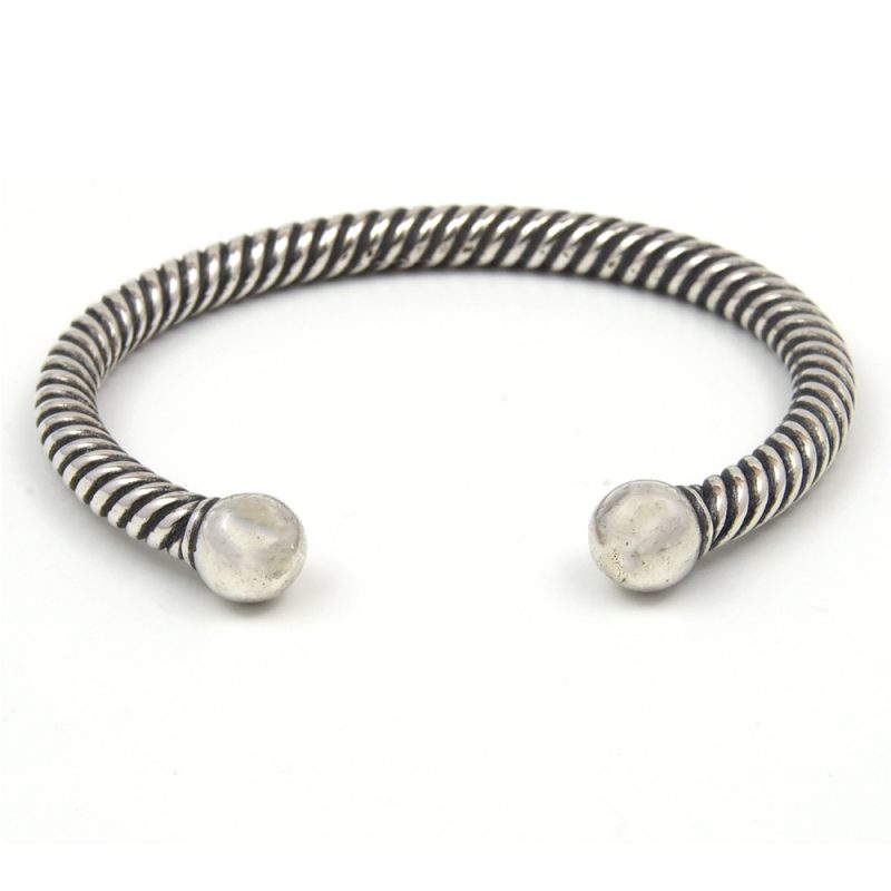 Silver Torque Bangle