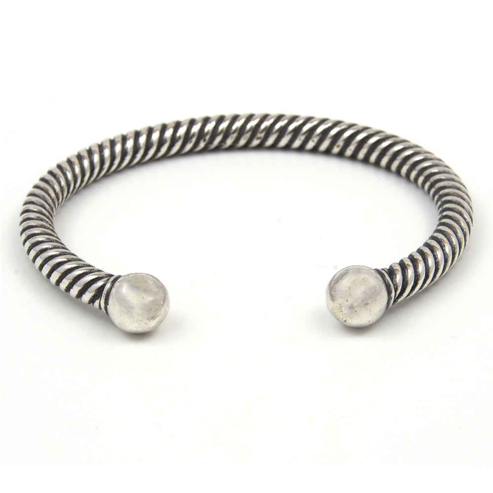 Silver Torque Bangle