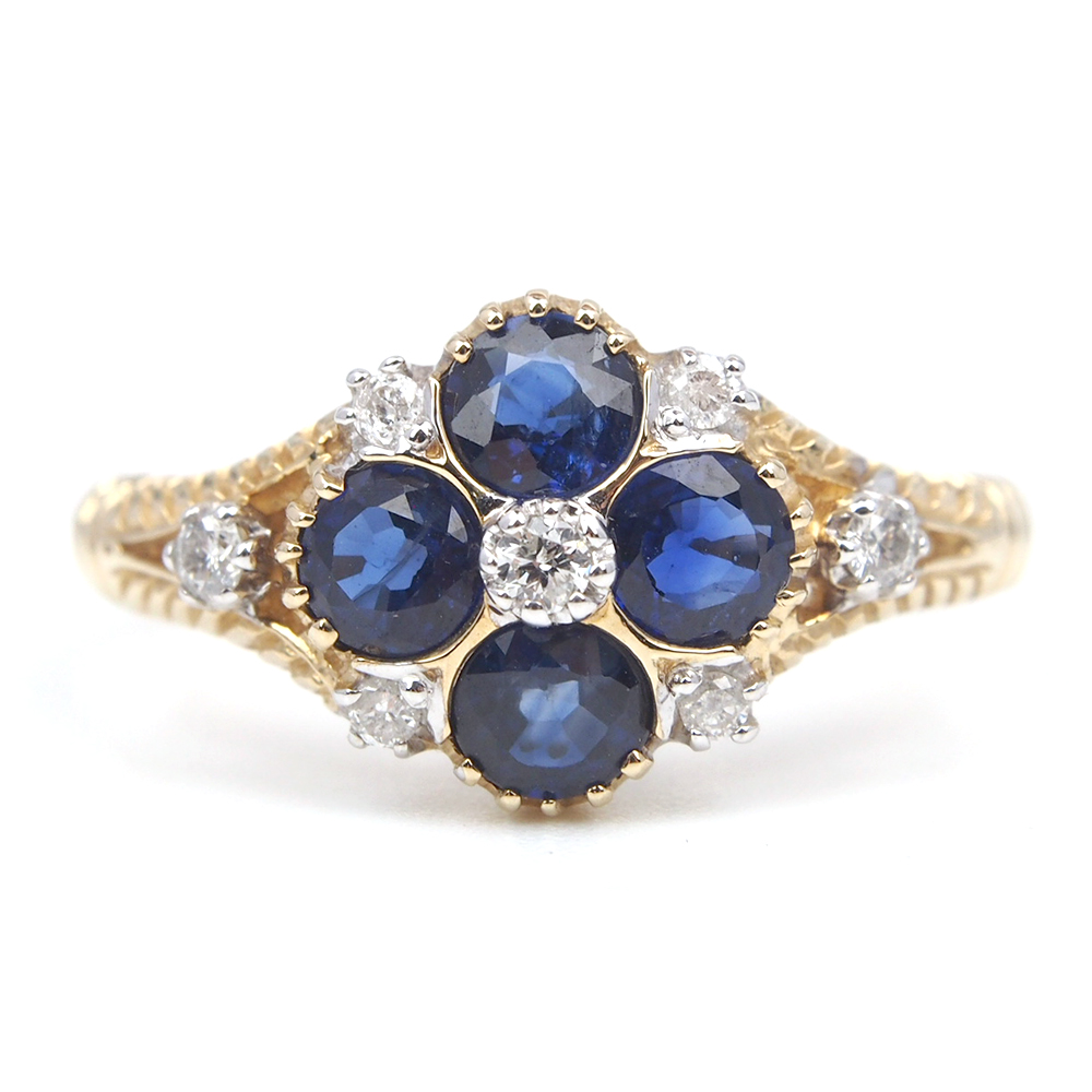 Sapphire and Diamond Ring