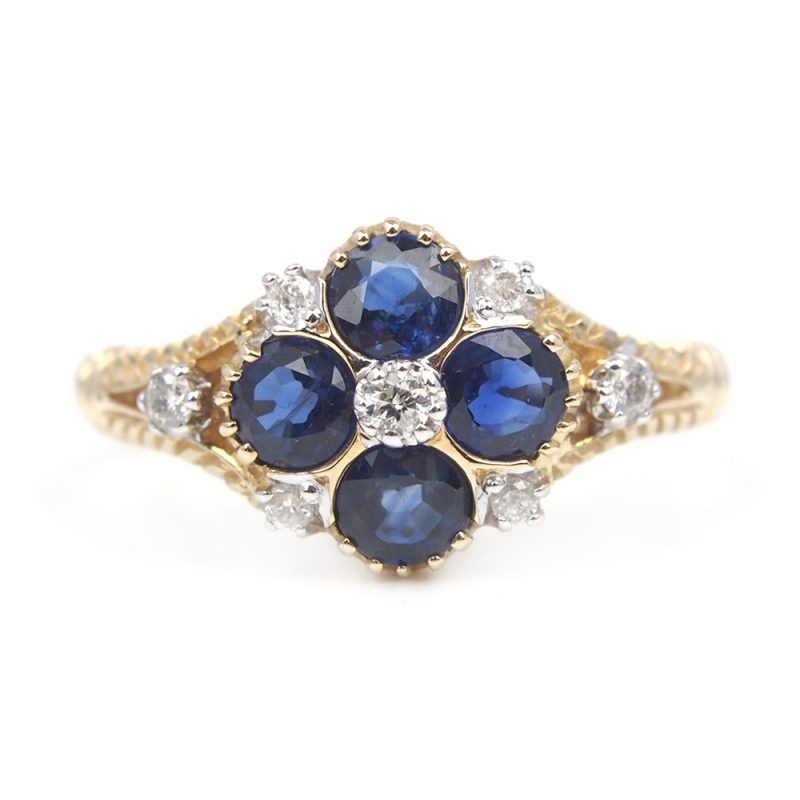 Sapphire and Diamond Ring