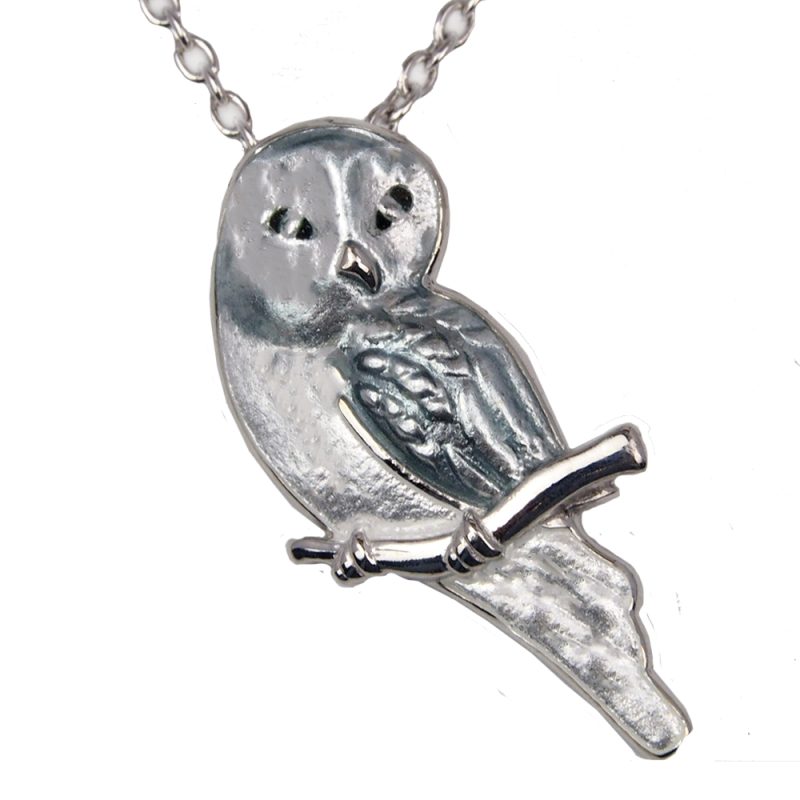 Silver Owl Necklace