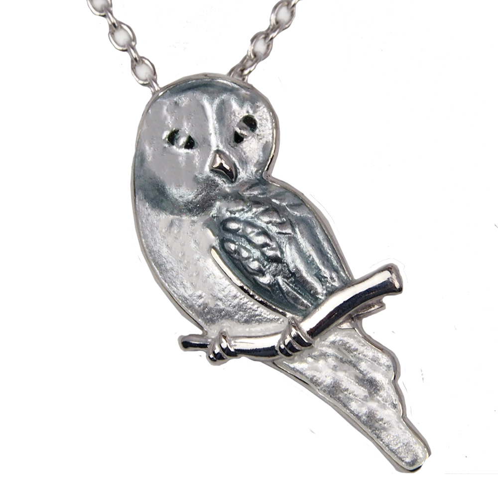 Silver Owl Necklace
