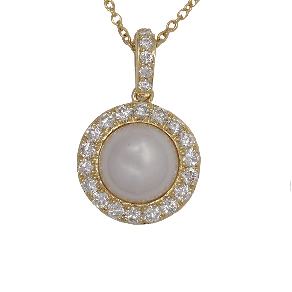Pearl & Diamond Earrings