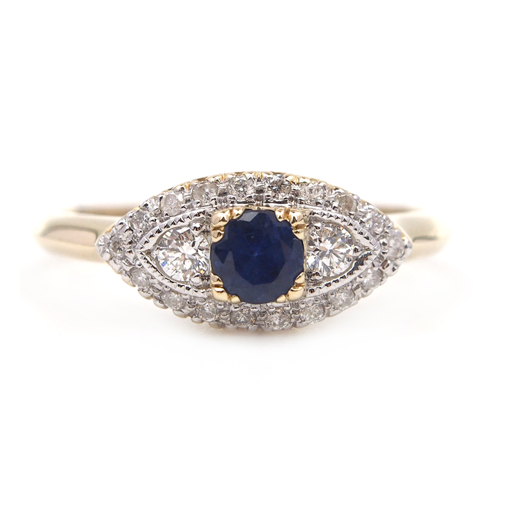 Sapphire and Diamond Ring
