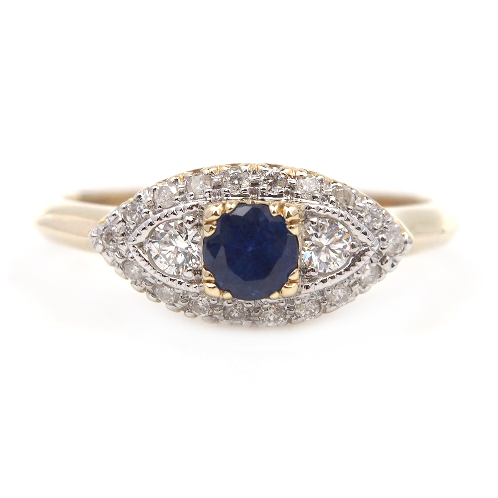 Sapphire and Diamond Ring