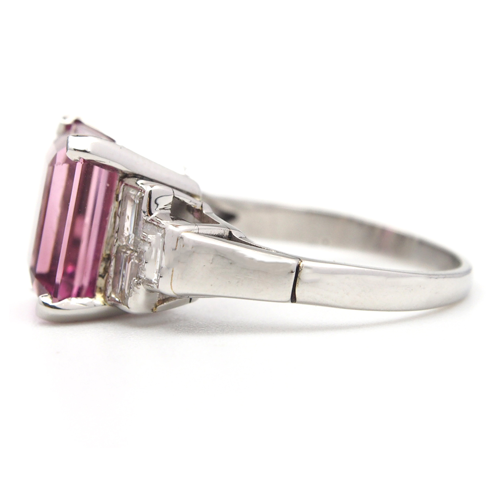 Tourmaline and Diamond Ring - Natural 3.43ct