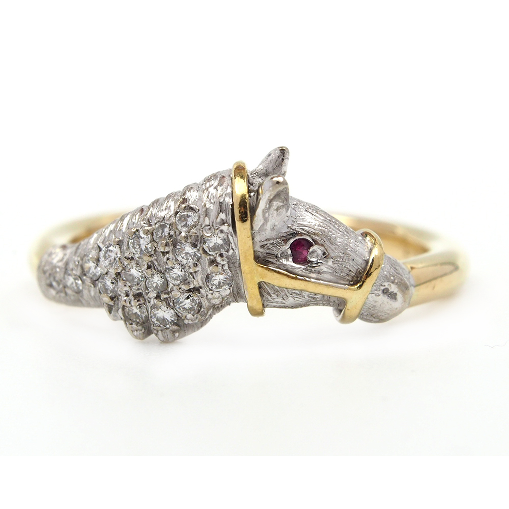 Diamond Horse Ring