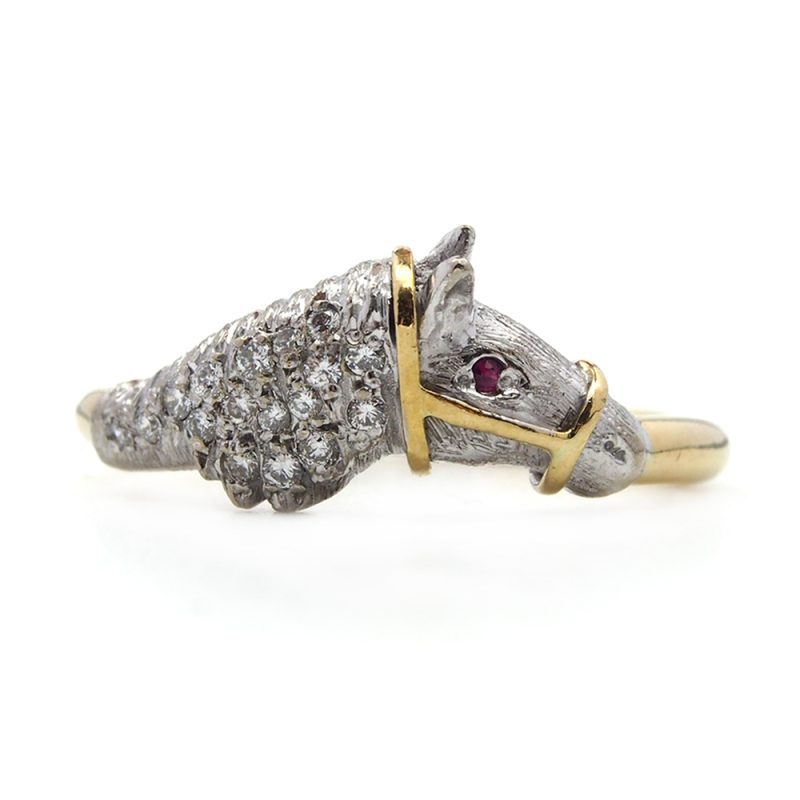 Diamond Horse Ring
