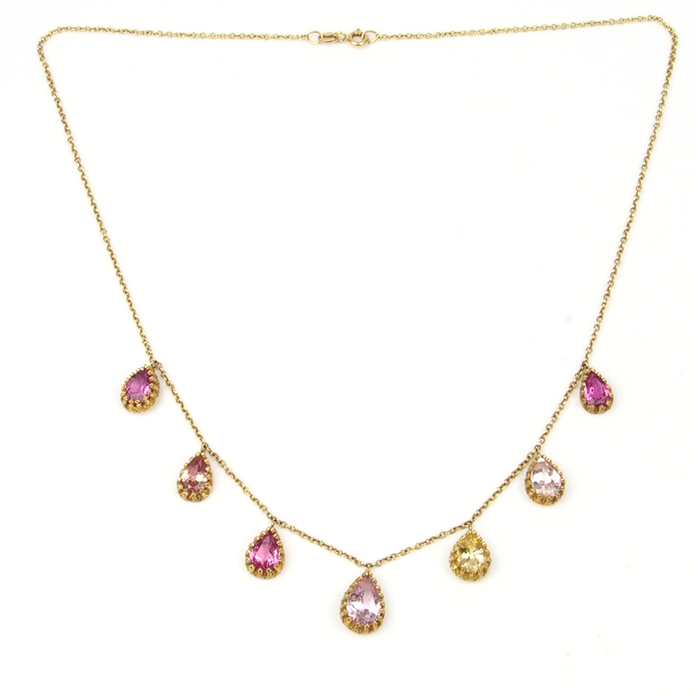 Sapphire Necklace - Natural Sri Lankan