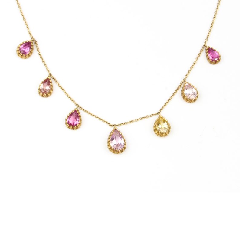 Sapphire Necklace - Natural Sri Lankan