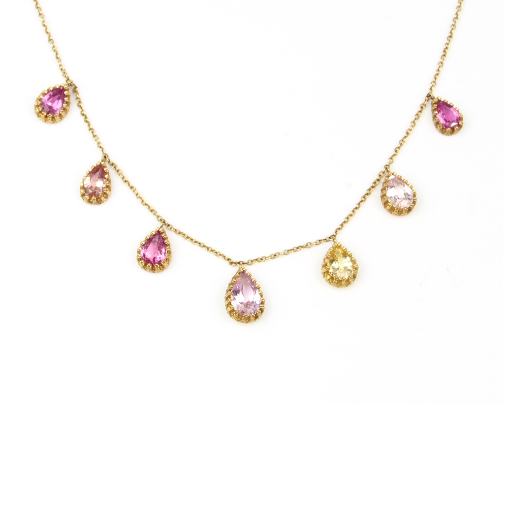 Sapphire Necklace - Natural Sri Lankan
