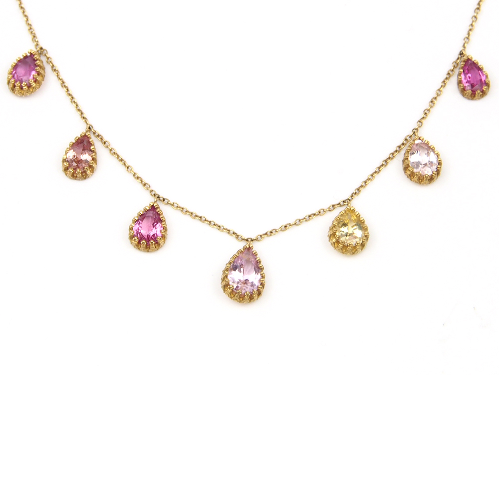 Sapphire Necklace - Natural Sri Lankan