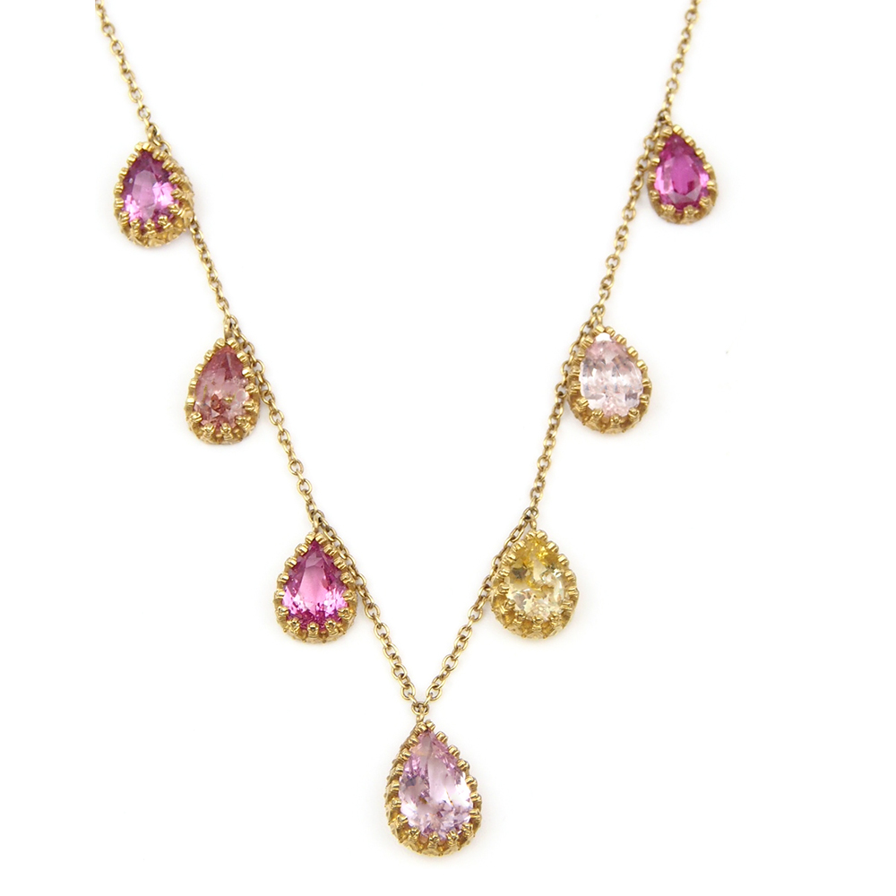 Sapphire Necklace - Natural Sri Lankan
