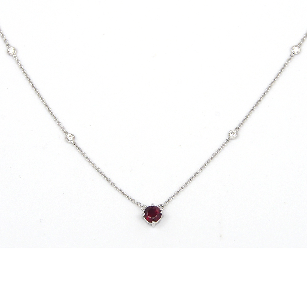 Ruby and Diamond Necklace