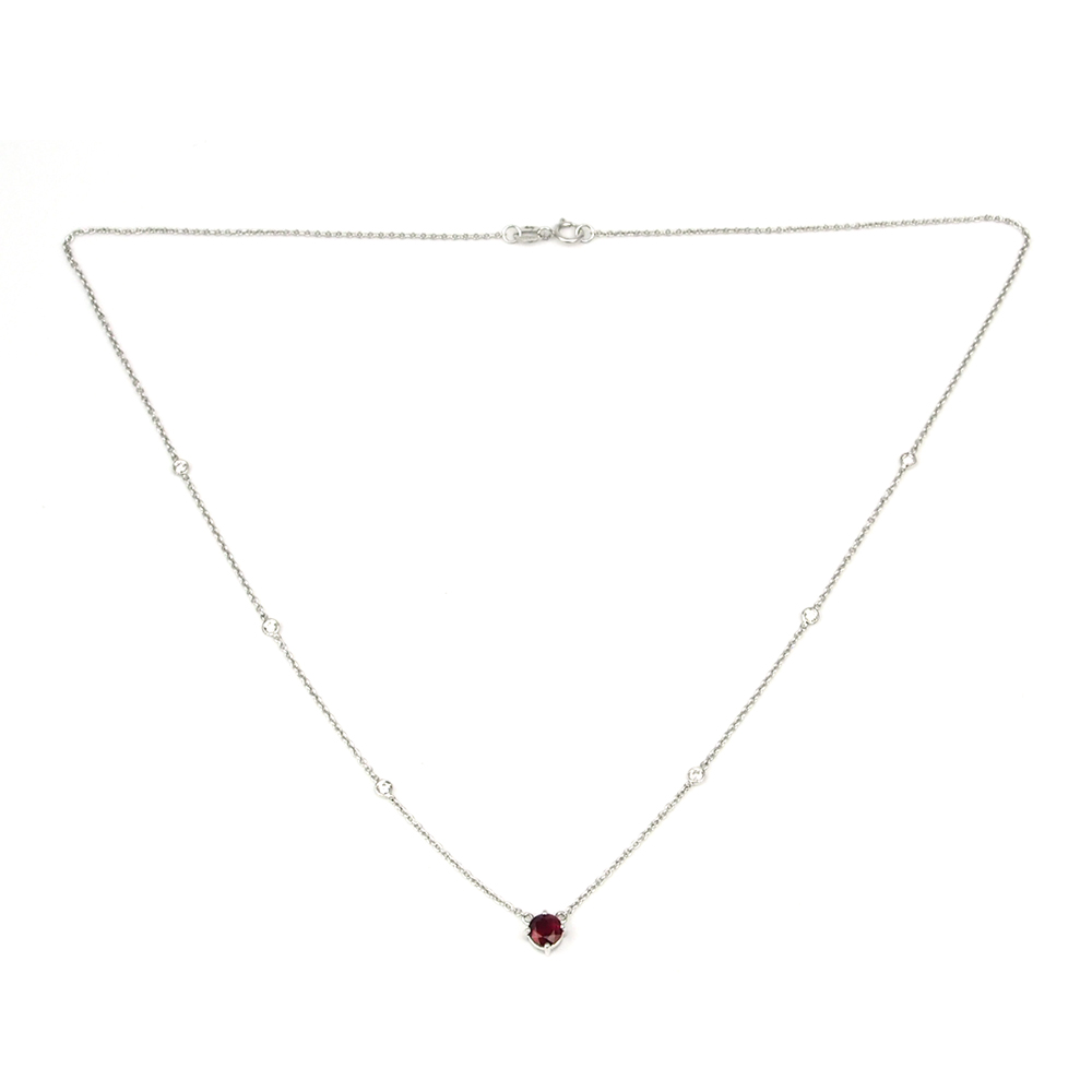 Ruby and Diamond Necklace