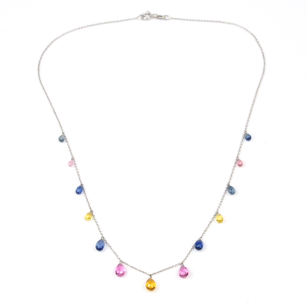 Sapphire Necklace -  Multi Colour