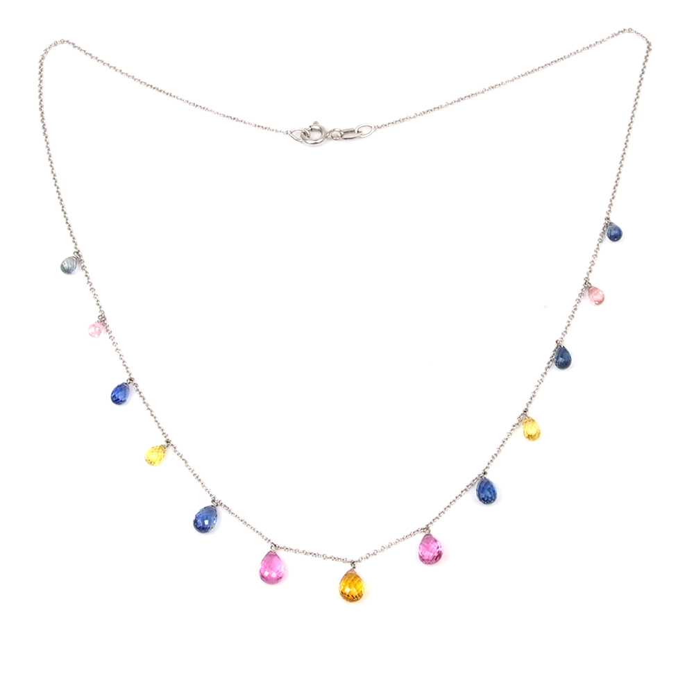 Sapphire Necklace -  Multi Colour
