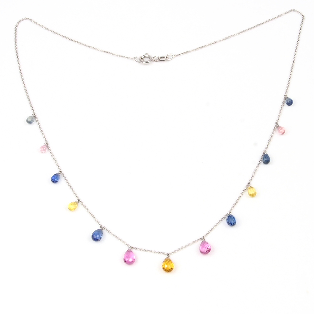 Sapphire Necklace -  Multi Colour