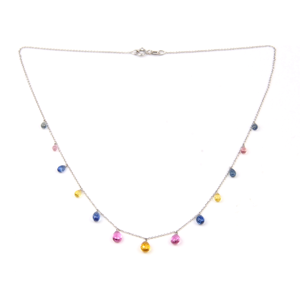 Sapphire Necklace -  Multi Colour