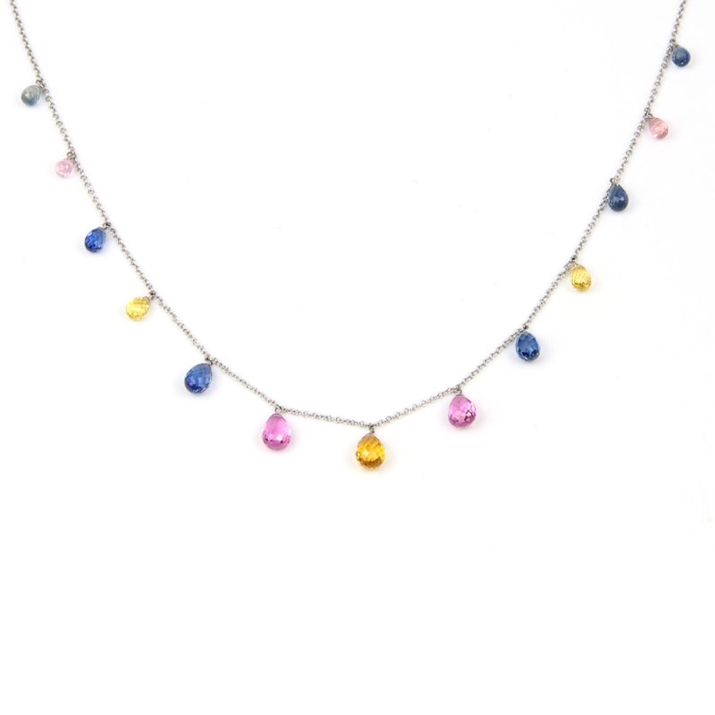 Sapphire Necklace -  Multi Colour