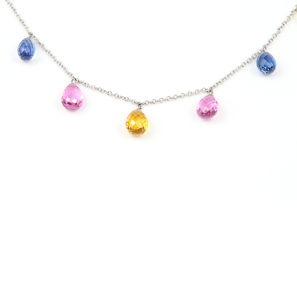 Sapphire Necklace -  Multi Colour