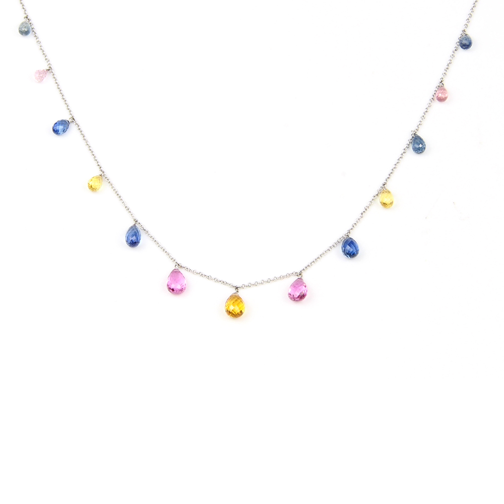 Sapphire Necklace -  Multi Colour