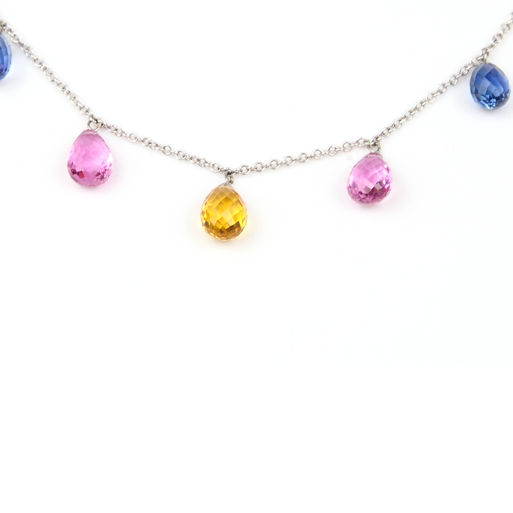 Sapphire Necklace -  Multi Colour